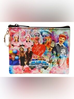 NEW, I Love Lucy Keyring, Coin Purse Collage, Travel, Gift Bag